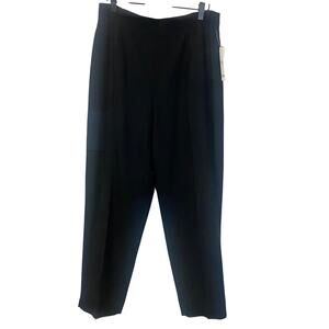 Gianni Black Vintage Wool Pants NWT NOS Deadstock 100% Wool Petite Sz 14